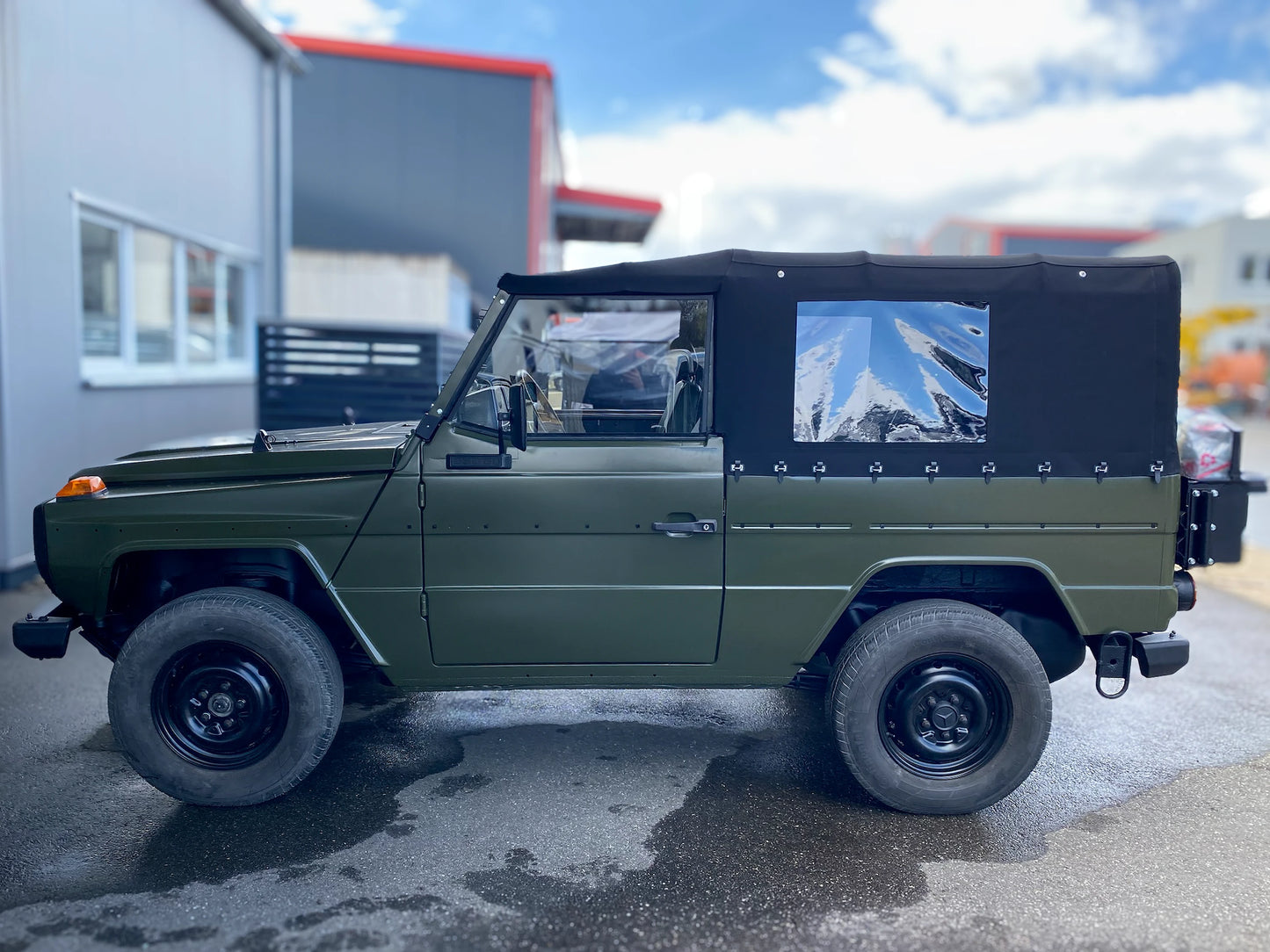 Verdeck für Mercedes Benz G-Klasse 250 G (Wolf), W460 / W461, Bundeswehr, kurzer Radstand