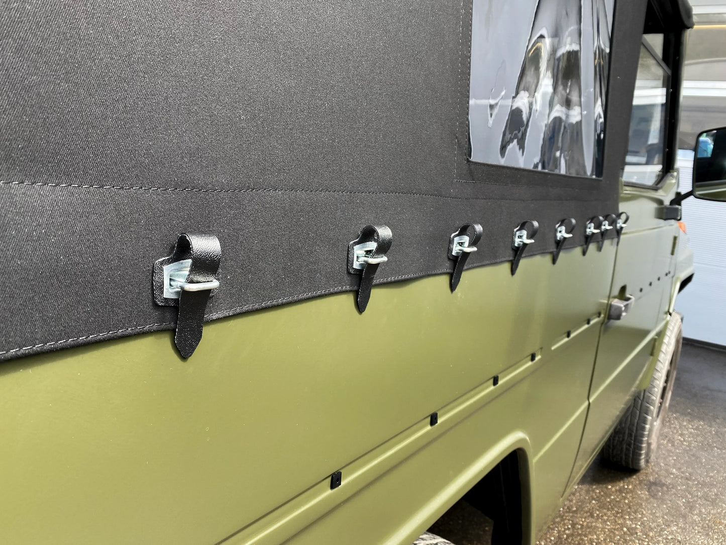 Verdeck für Mercedes Benz G-Klasse 250 G (Wolf), W460 / W461, Bundeswehr, kurzer Radstand